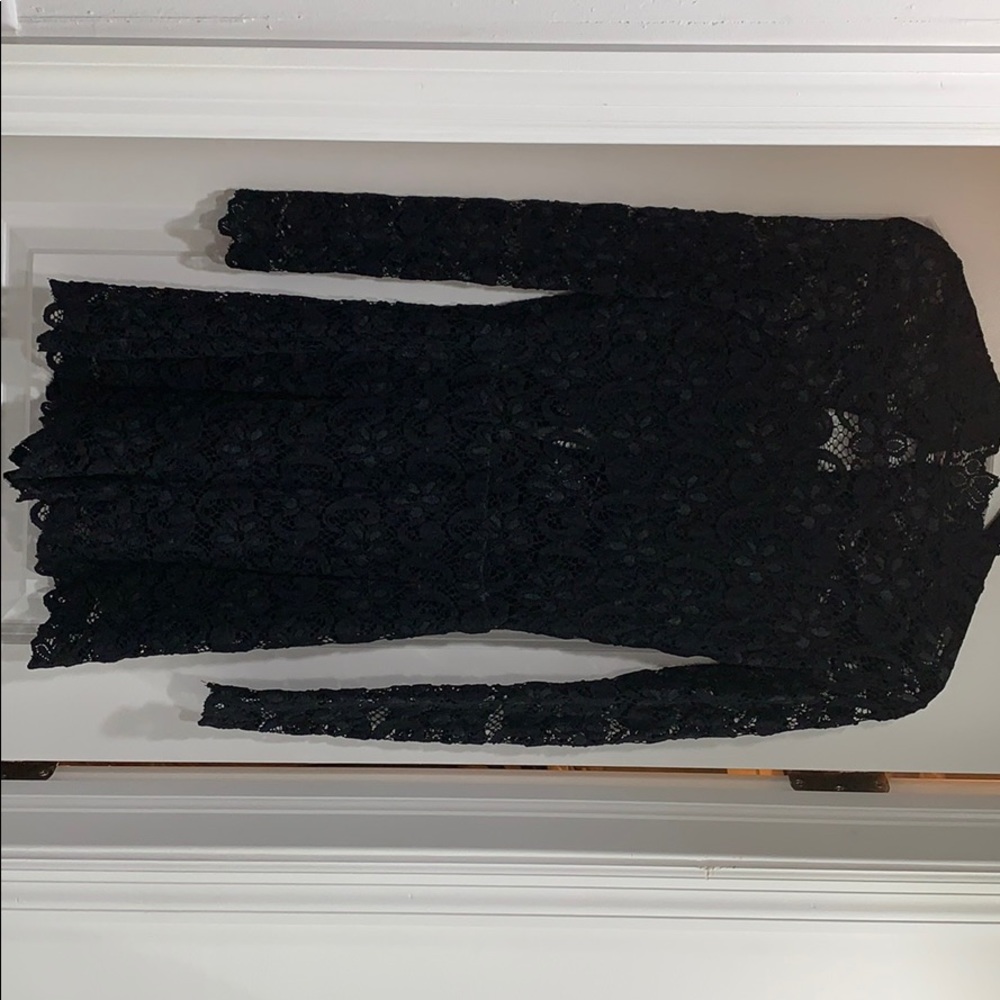 Nightcap black lace romper